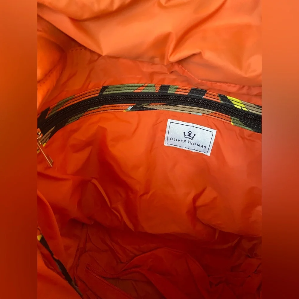 Oliver Thomas Wing Woman Large Tote Colorful Camo Quilted Tote Bag Weekender - Picture 8 of 8